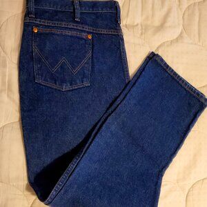 Wrangler Men's 936PWD Indigo Jeans 38 x 30 Cowboy Cut Slim EUC.